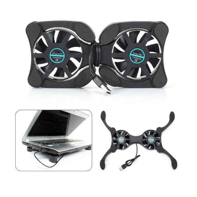 Foldable Laptop Cooling Fans Notebook Computers Cooling Pads Cooler Stand image - Mobiarket